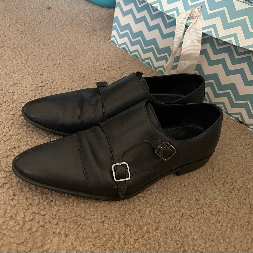 Frank Wright Pointed Toe Two Strap Monk Shoe - image 3